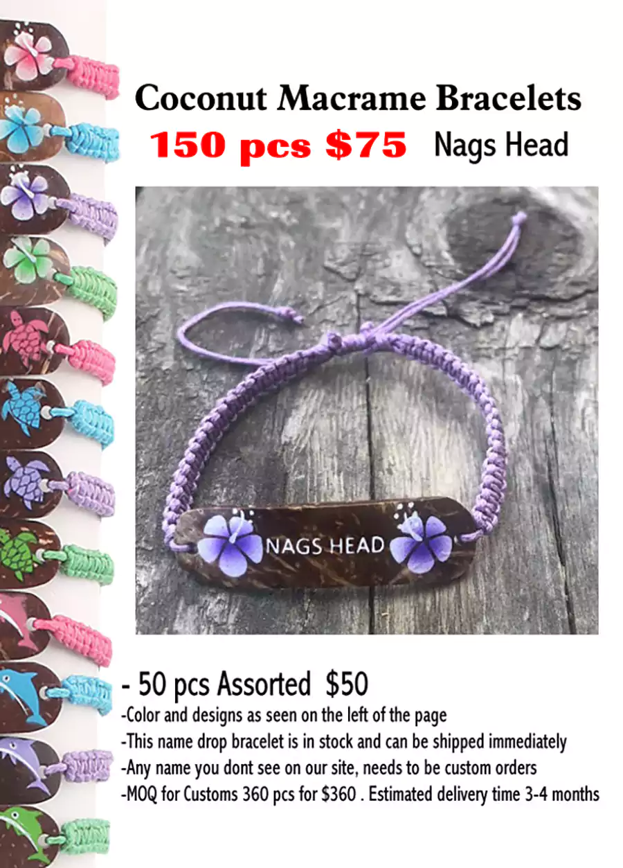 Coconut Macrame Bracelets - Nags Head (CL)